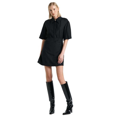 Cue Viscose Linen Mini Dress